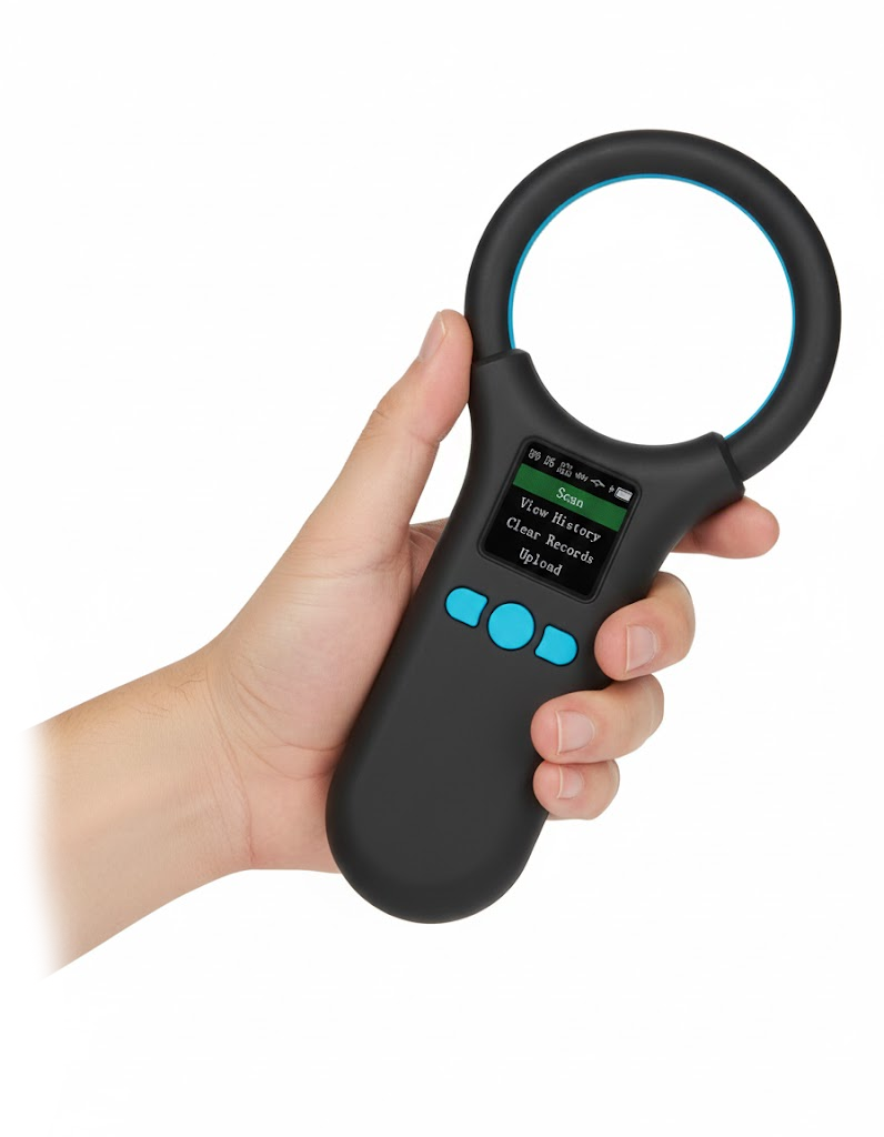 Imagen de lector de chips conectado a Mi Ganado